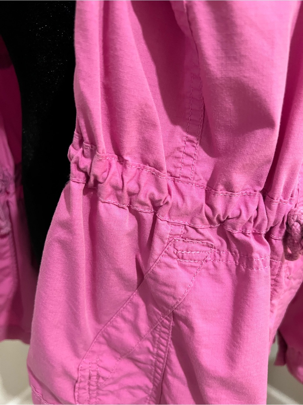 Eddie Bauer Cotton Jacket, XL, draw string  cord at waist, button closure - Picture 5 of 5